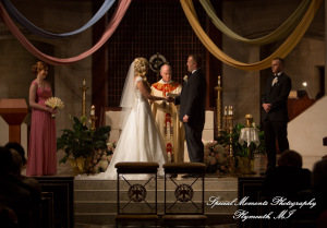 Kristin & Matthew at Blessed Sacrament Cathedral Detroit MI wedding photograph