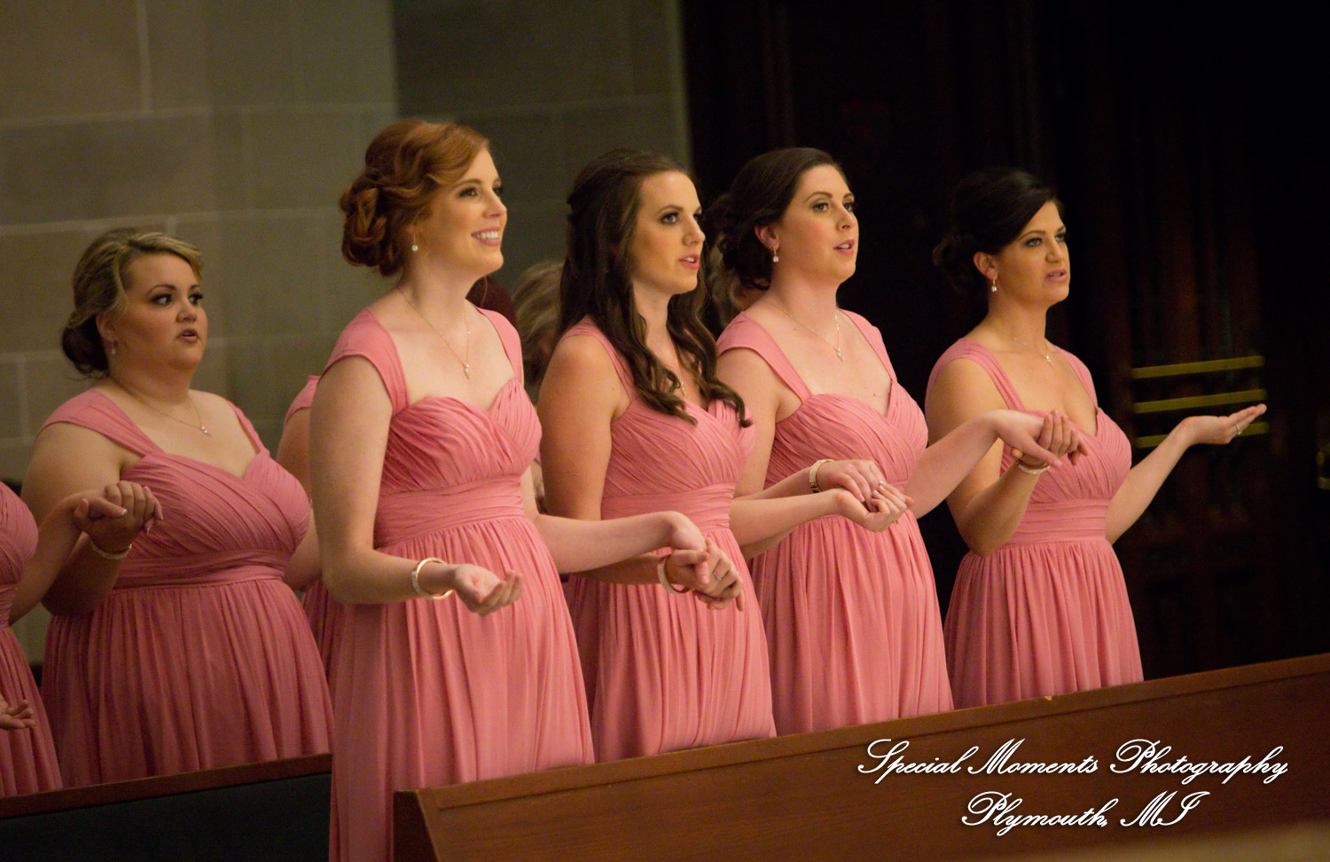 Kristin & Matthew at Blessed Sacrament Cathedral Detroit MI wedding photograph