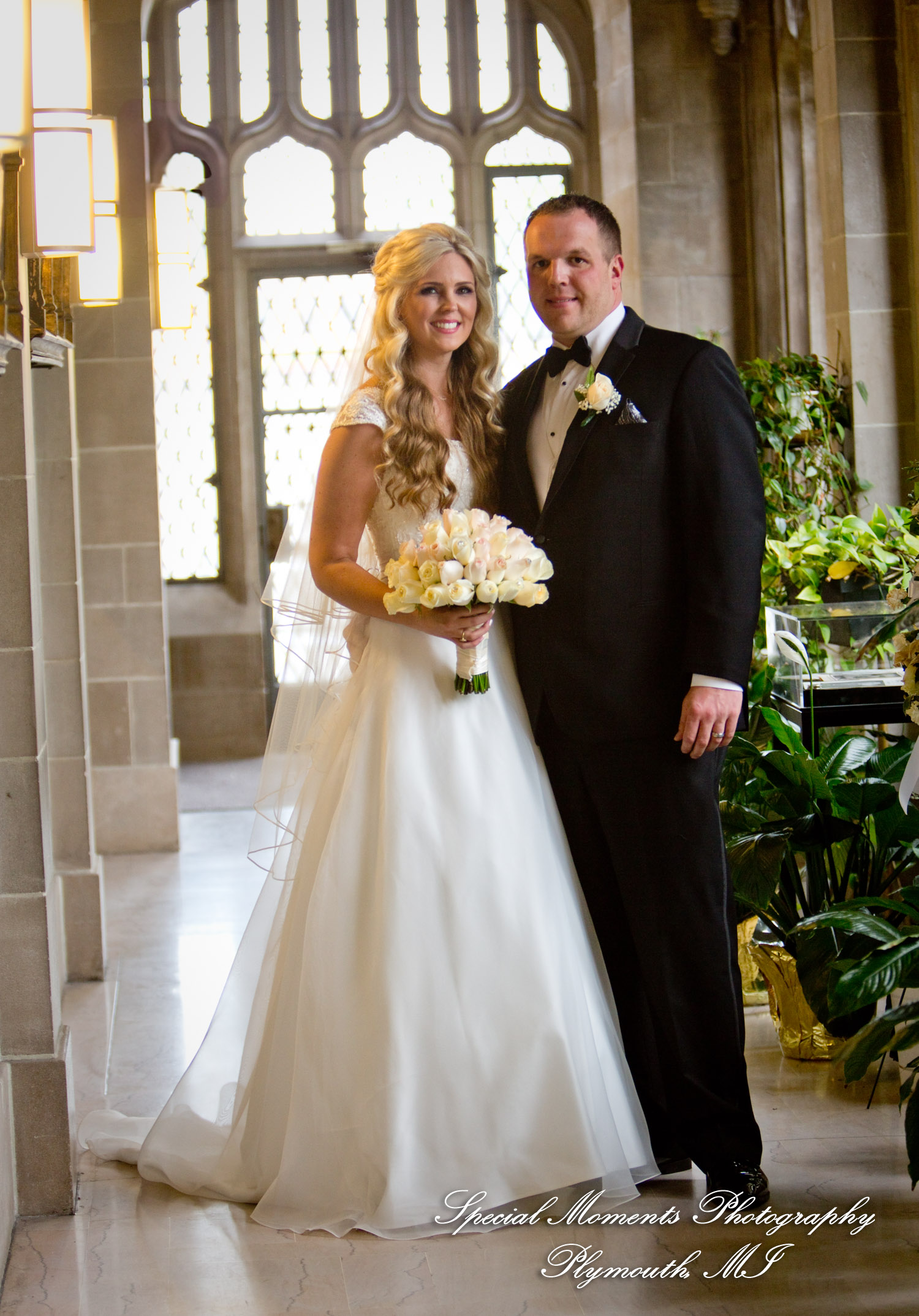 Kristin & Matthew at Blessed Sacrament Cathedral Detroit MI wedding photograph