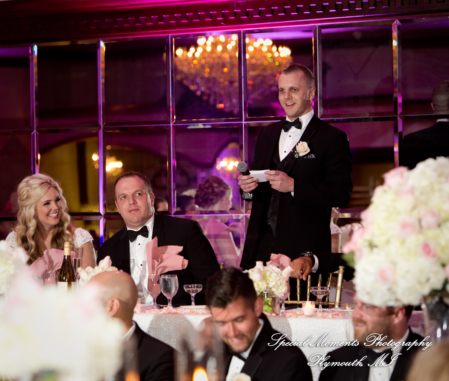 Kristin & Matthew at St. Mary Cultural Center Livonia MI wedding photograph