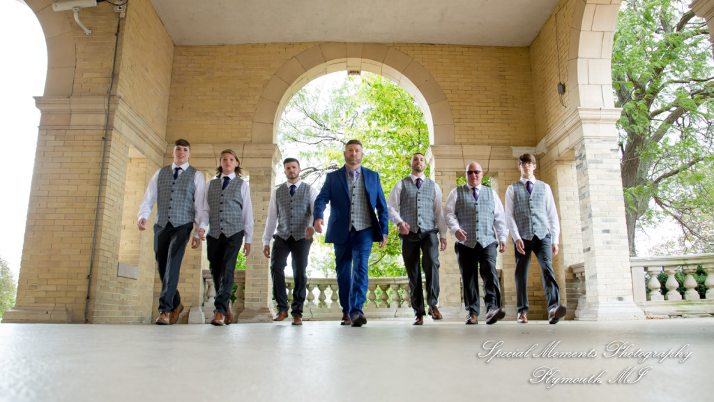 Jennette & Colby at Belle Isle Casino Detroit MI wedding photograph