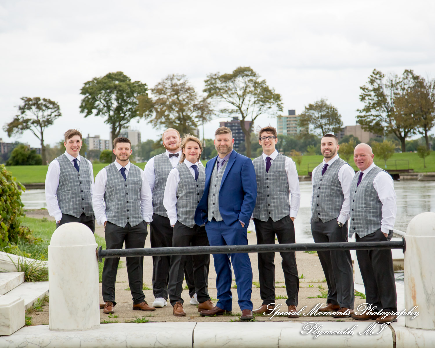 Jennette & Colby at Belle Isle Casino Detroit MI wedding photograph