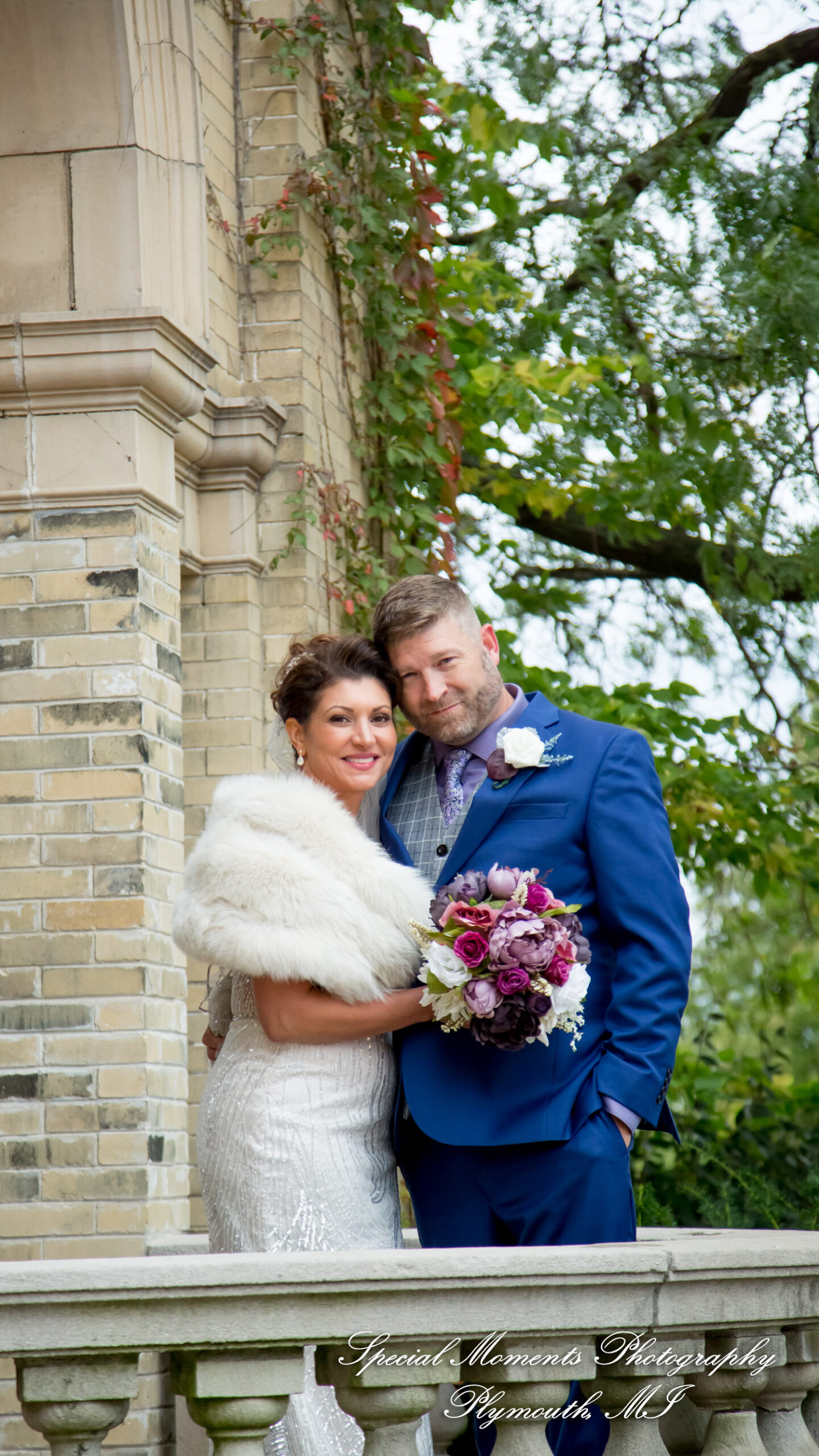 Jennette & Colby at Belle Isle Casino Detroit MI wedding photograph