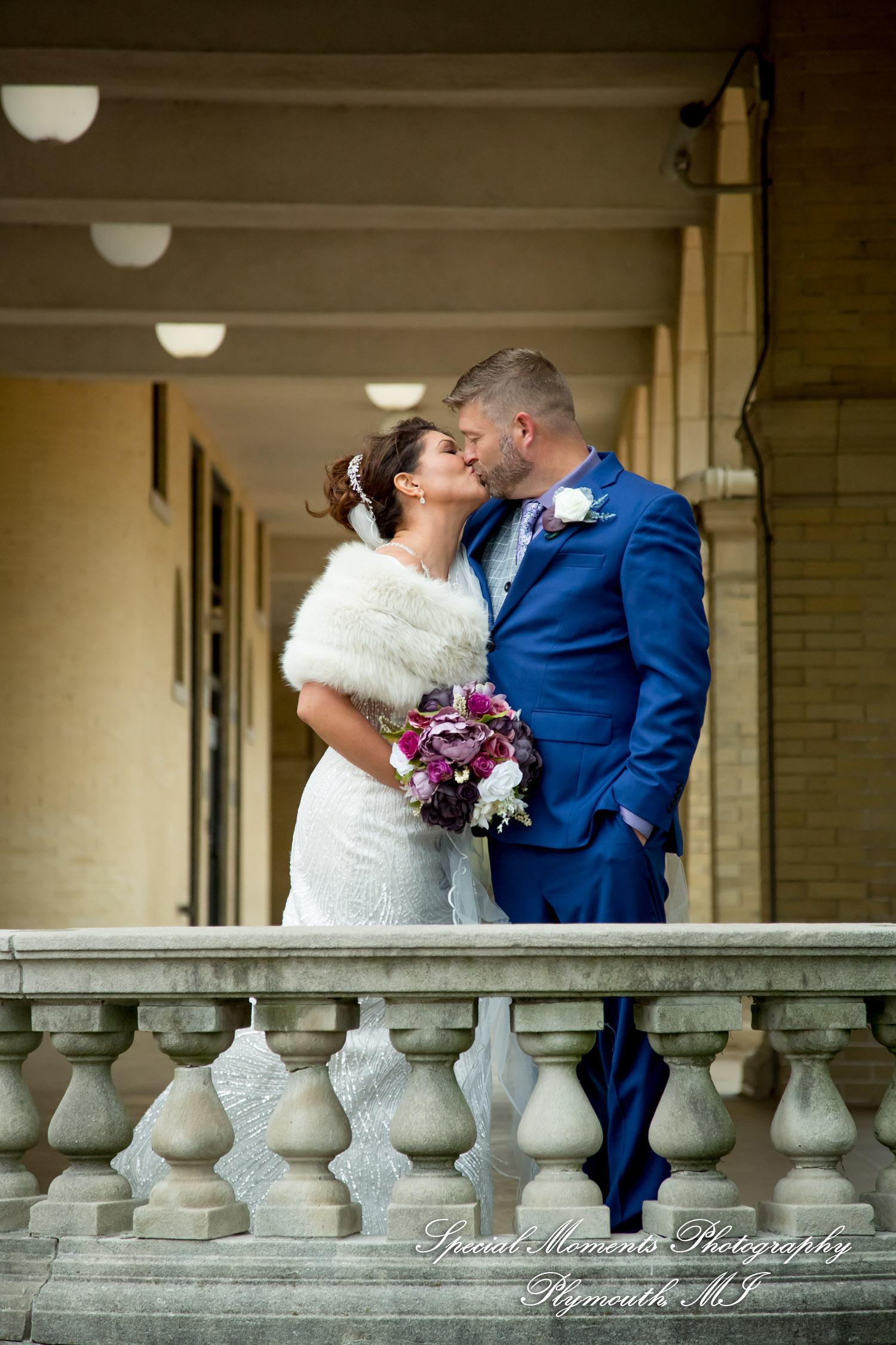Jennette & Colby at Belle Isle Casino Detroit MI wedding photograph