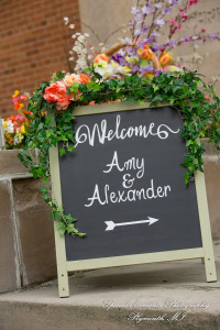 Amy & Alexander at Crosspointe Christian Church Grosse Pointe Woods MI wedding photograph