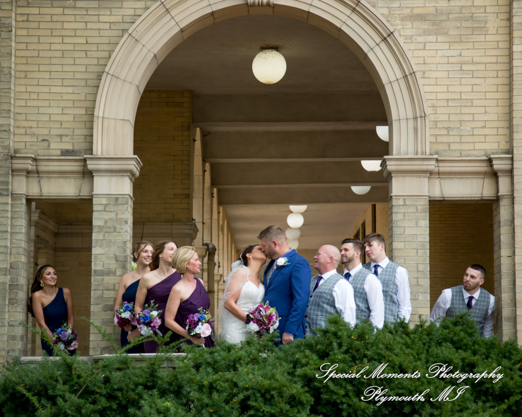 Jennette & Colby at Belle Isle Casino Detroit MI wedding photograph