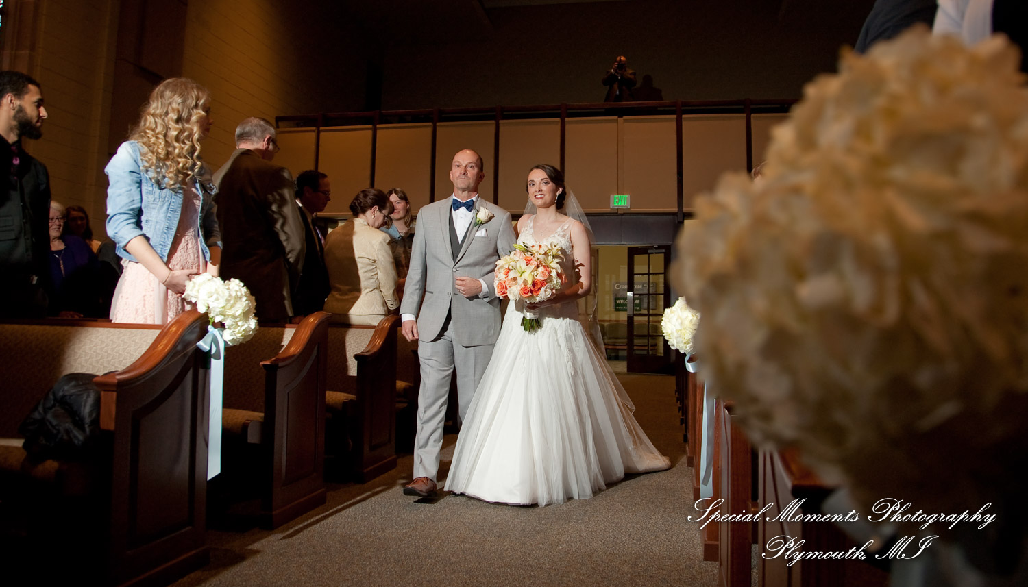 Amy & Alexander at Crosspointe Christian Church Grosse Pointe Woods MI wedding photograph