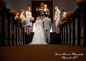 Amy & Alexander at Crosspointe Christian Church Grosse Pointe Woods MI wedding photograph