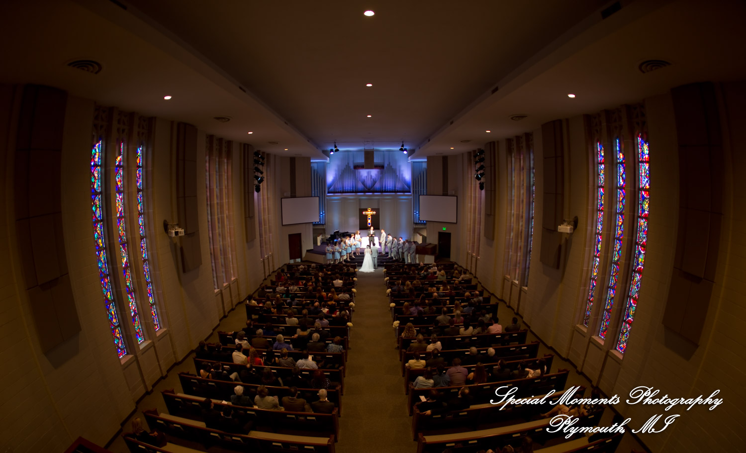 Amy & Alexander at Crosspointe Christian Church Grosse Pointe Woods MI wedding photograph