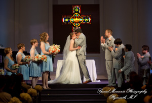 Amy & Alexander at Crosspointe Christian Church Grosse Pointe Woods MI wedding photograph