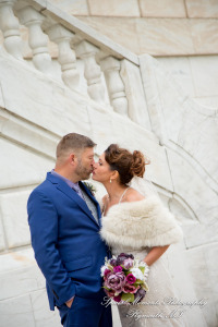 Jennette & Colby at Detroit Historical Museum Detroit MI wedding photograph