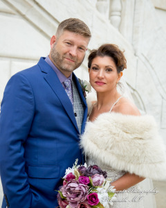 Jennette & Colby at Detroit Historical Museum Detroit MI wedding photograph