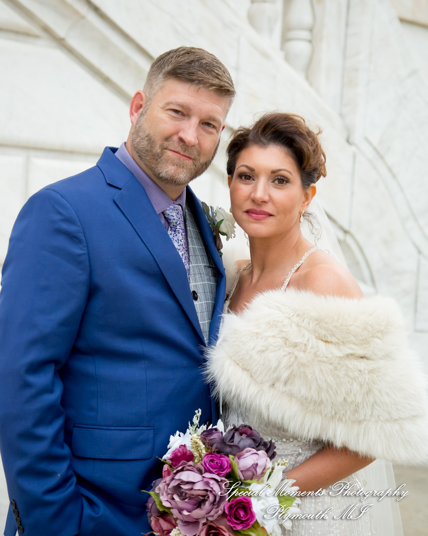 Jennette & Colby at Detroit Historical Museum Detroit MI wedding photograph