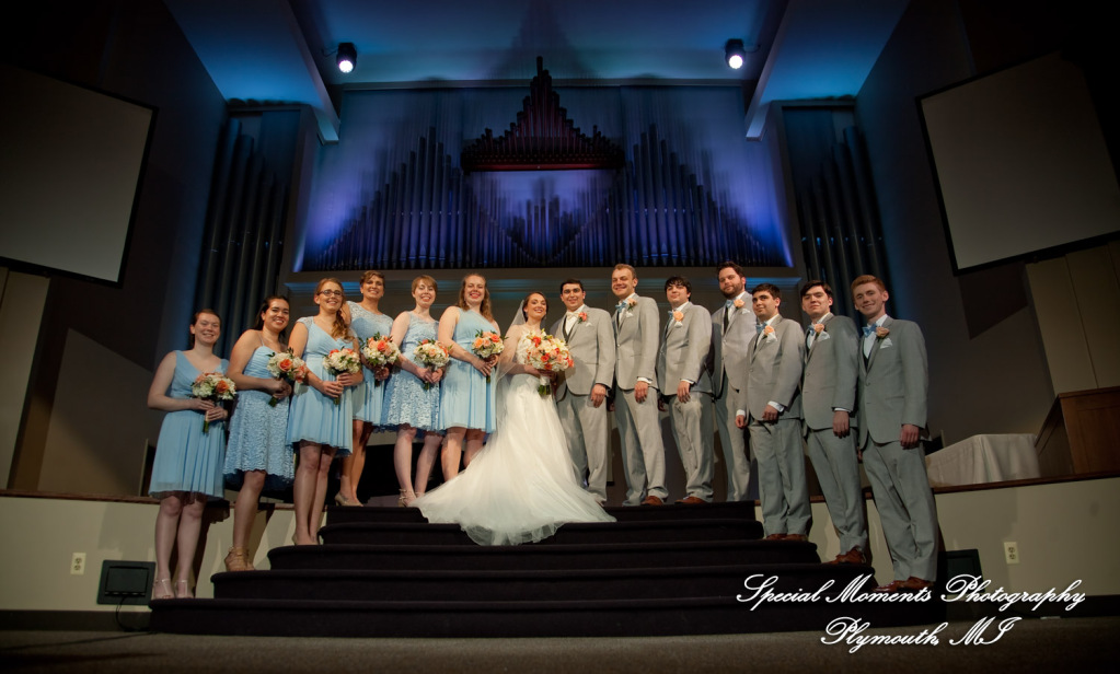 Amy & Alexander at Crosspointe Christian Church Grosse Pointe Woods MI wedding photograph