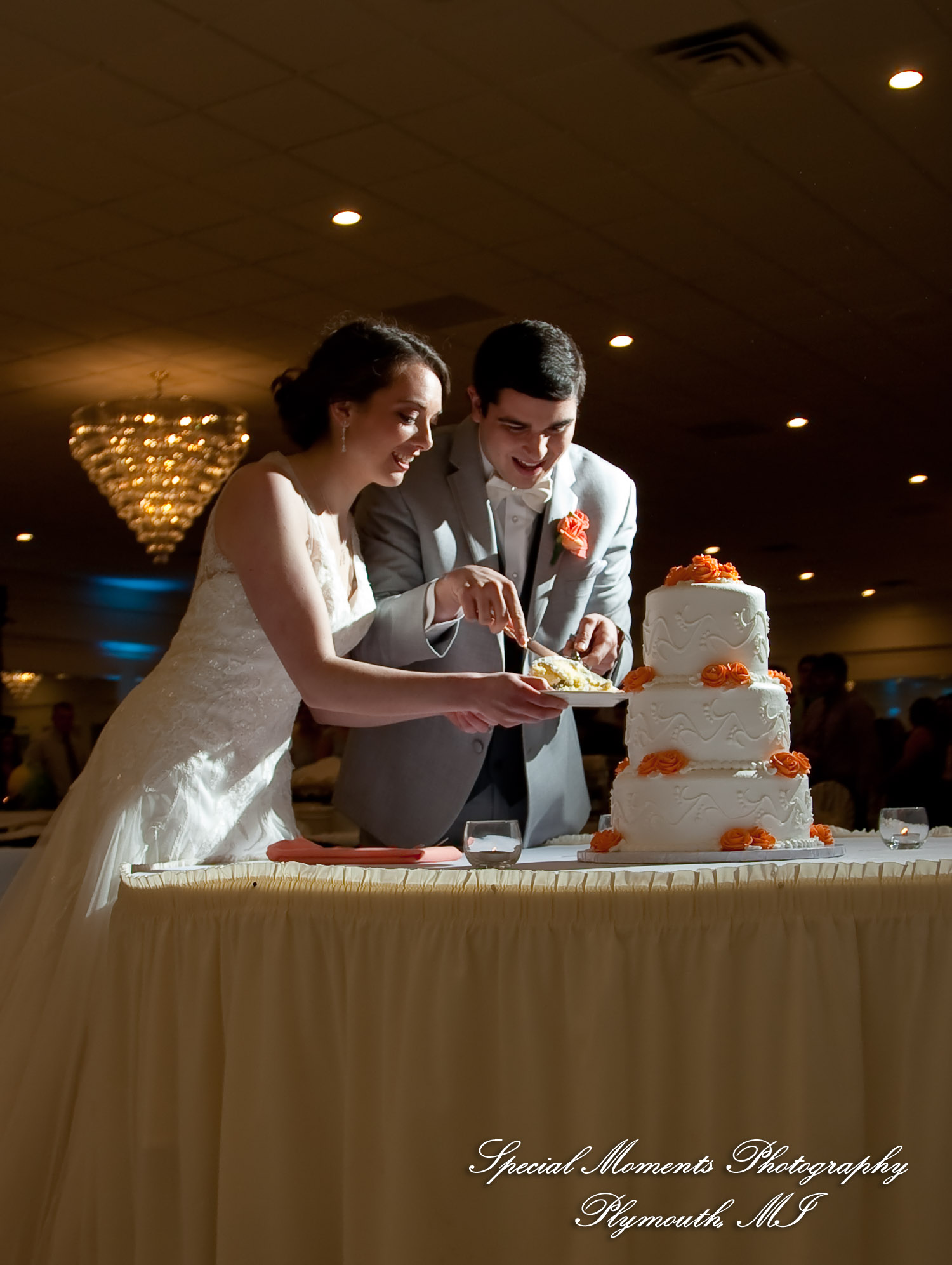 Amy & Alexander at Barrister Garden St. Clair Shores MI wedding photograph