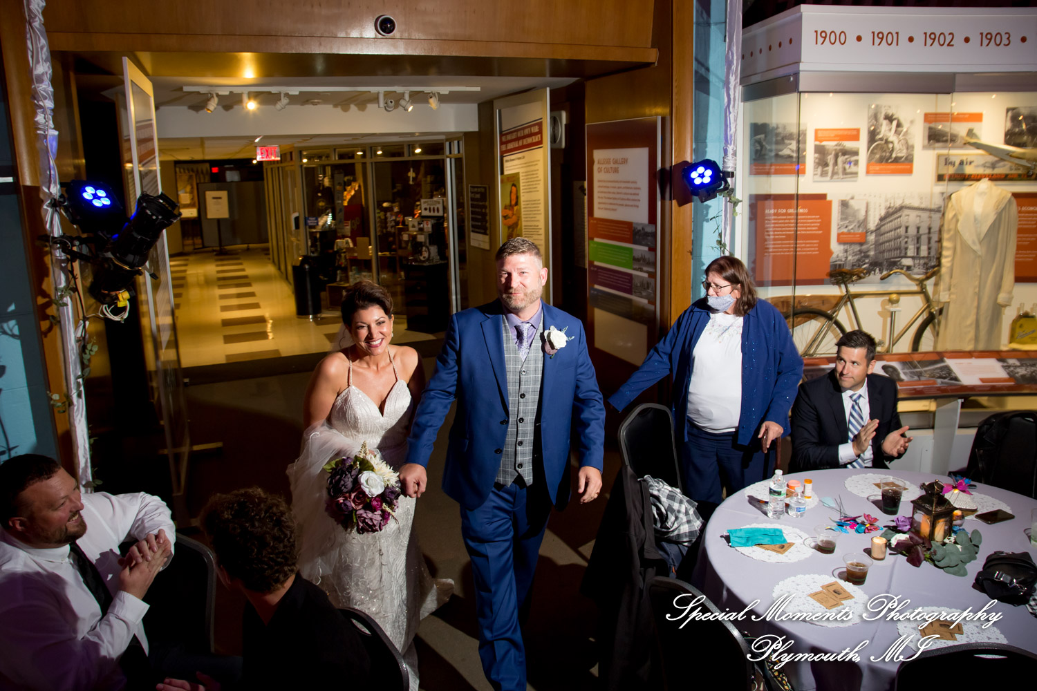 Jennette & Colby at Detroit Historical Museum Detroit MI wedding photograph