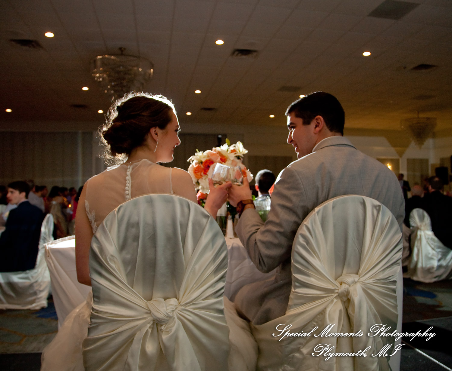 Amy & Alexander at Barrister Garden St. Clair Shores MI wedding photograph