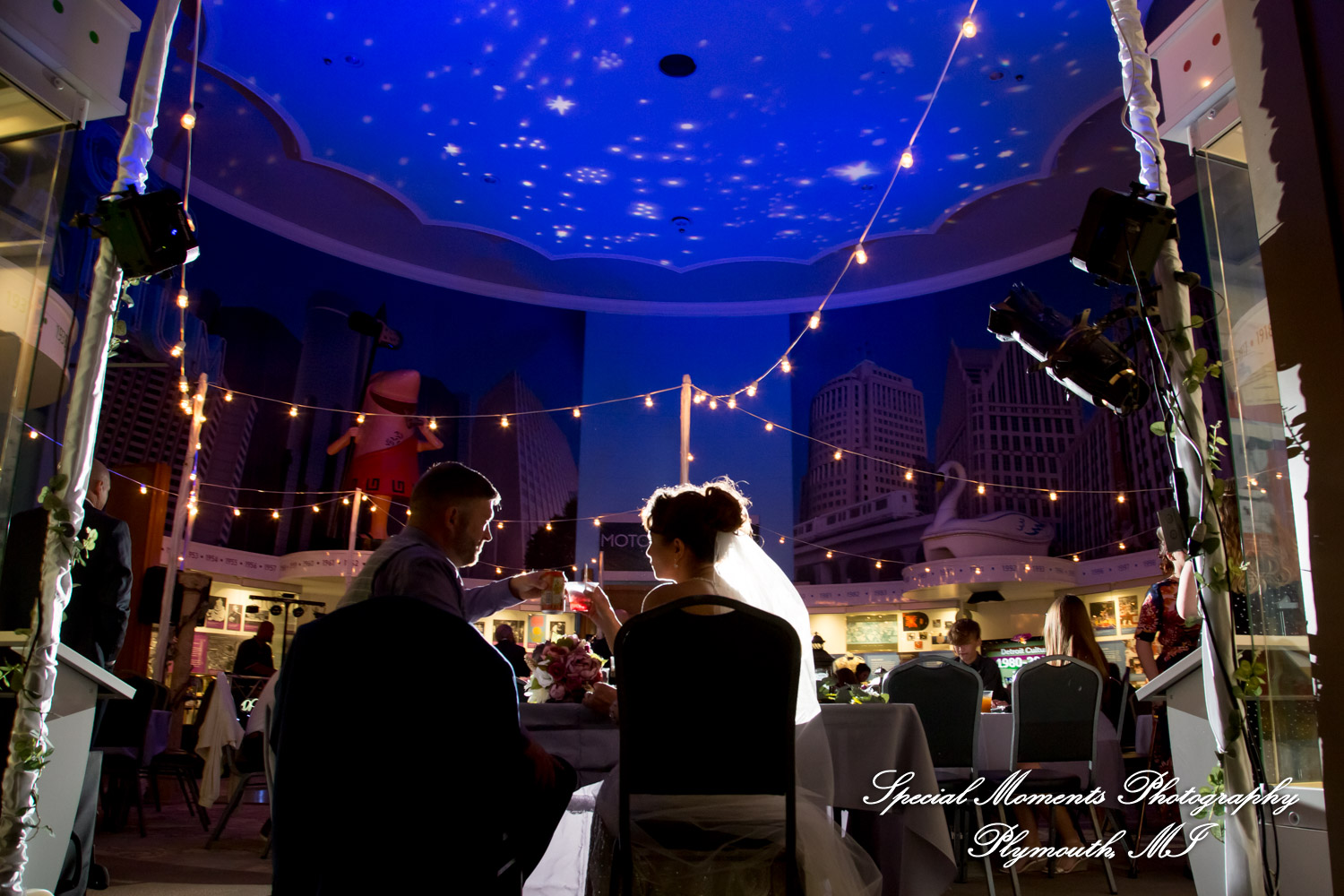 Jennette & Colby at Detroit Historical Museum Detroit MI wedding photograph