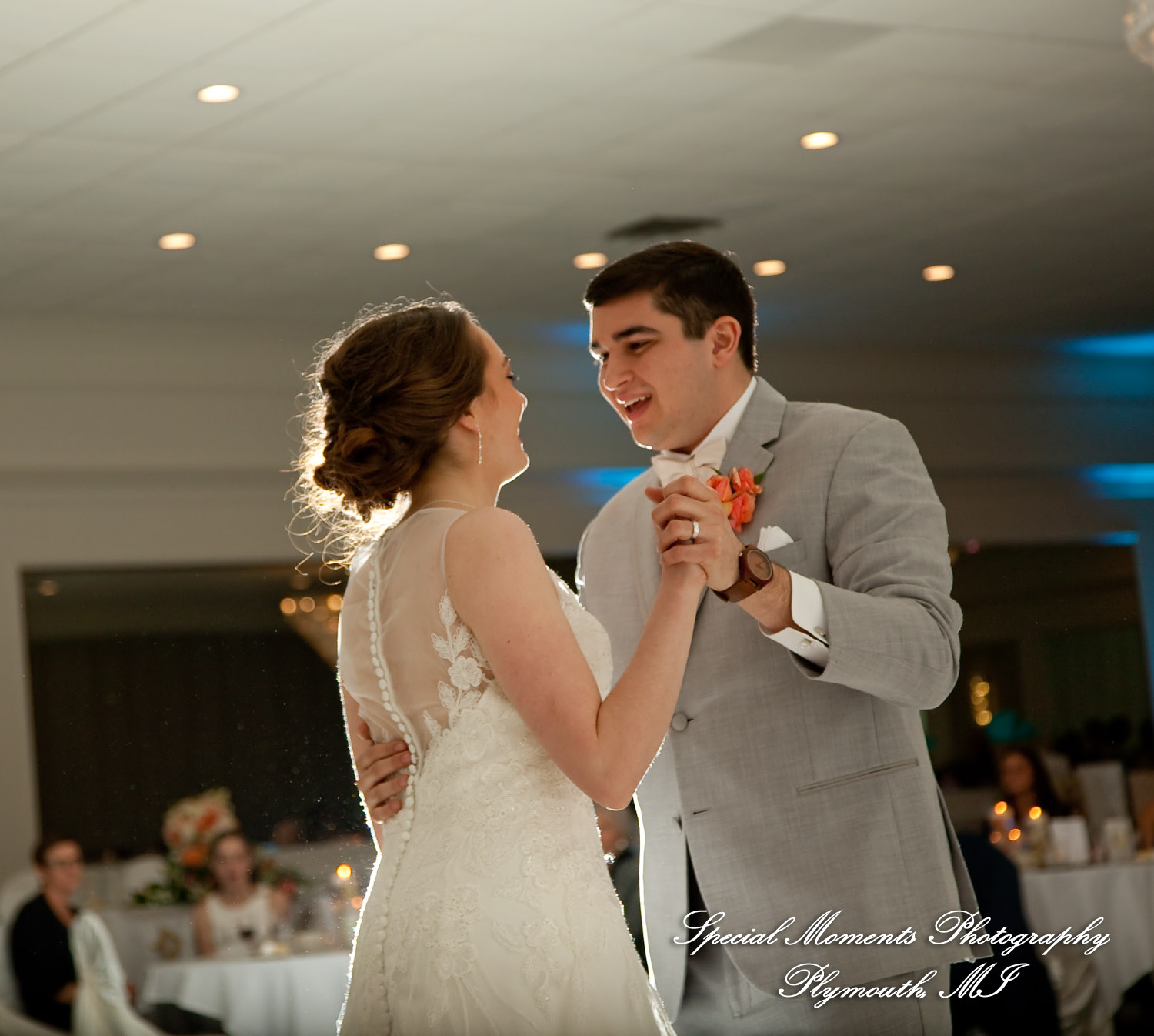 Amy & Alexander at Barrister Garden St. Clair Shores MI wedding photograph