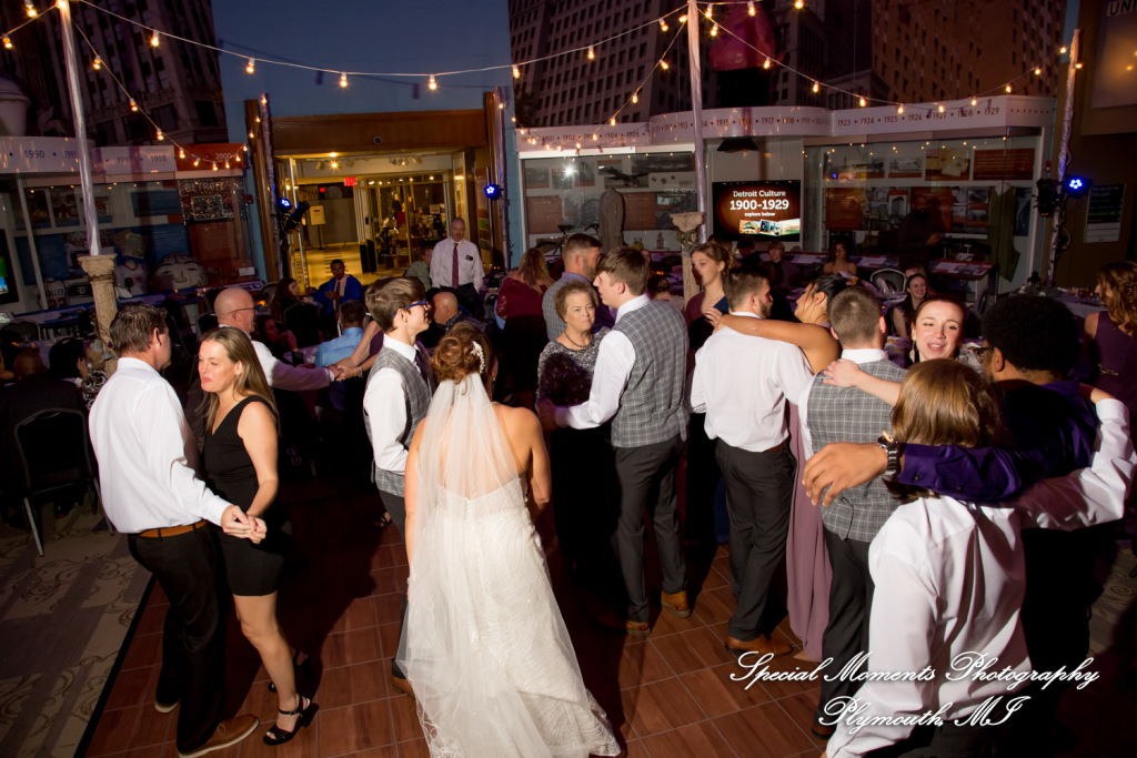 Jennette & Colby at Detroit Historical Museum Detroit MI wedding photograph