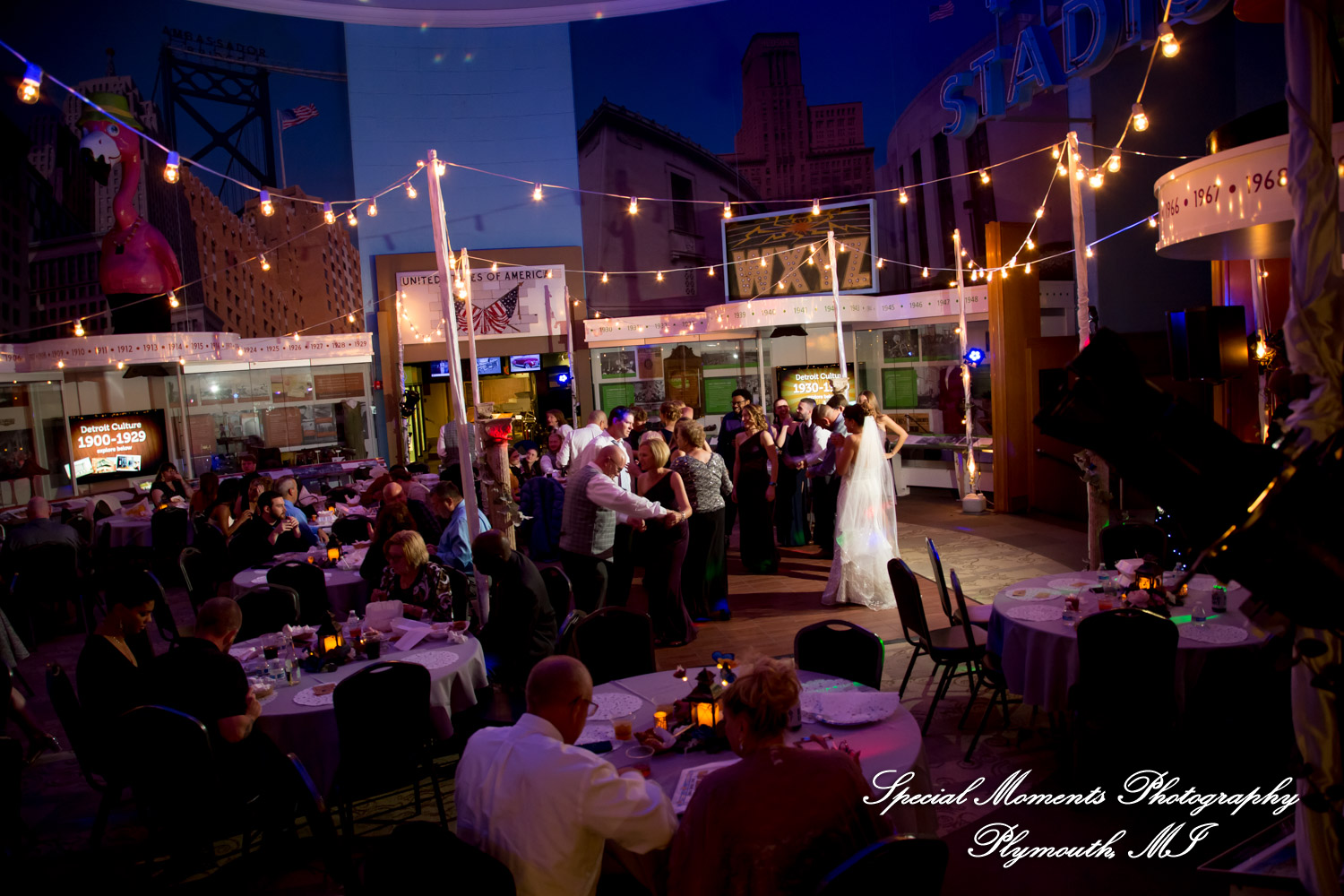 Jennette & Colby at Detroit Historical Museum Detroit MI wedding photograph