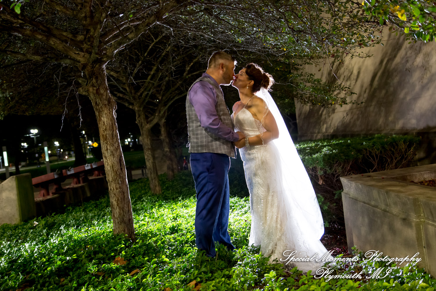 Jennette & Colby at Detroit Historical Museum Detroit MI wedding photograph