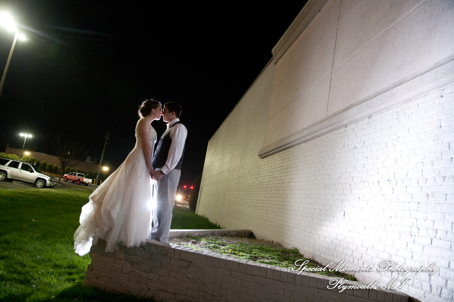 Amy & Alexander at Barrister Garden St. Clair Shores MI wedding photograph