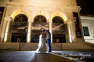 Jennette & Colby at Detroit Historical Museum Detroit MI wedding photograph