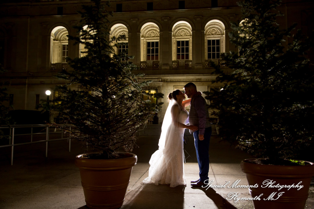 Jennette & Colby at Detroit Historical Museum Detroit MI wedding photograph