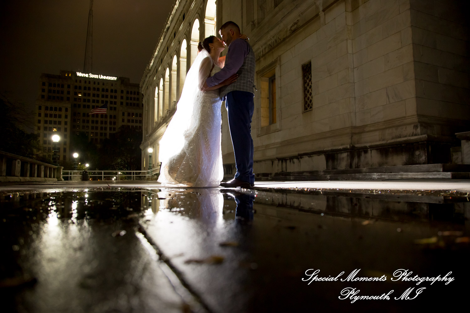 Jennette & Colby at Detroit Historical Museum Detroit MI wedding photograph