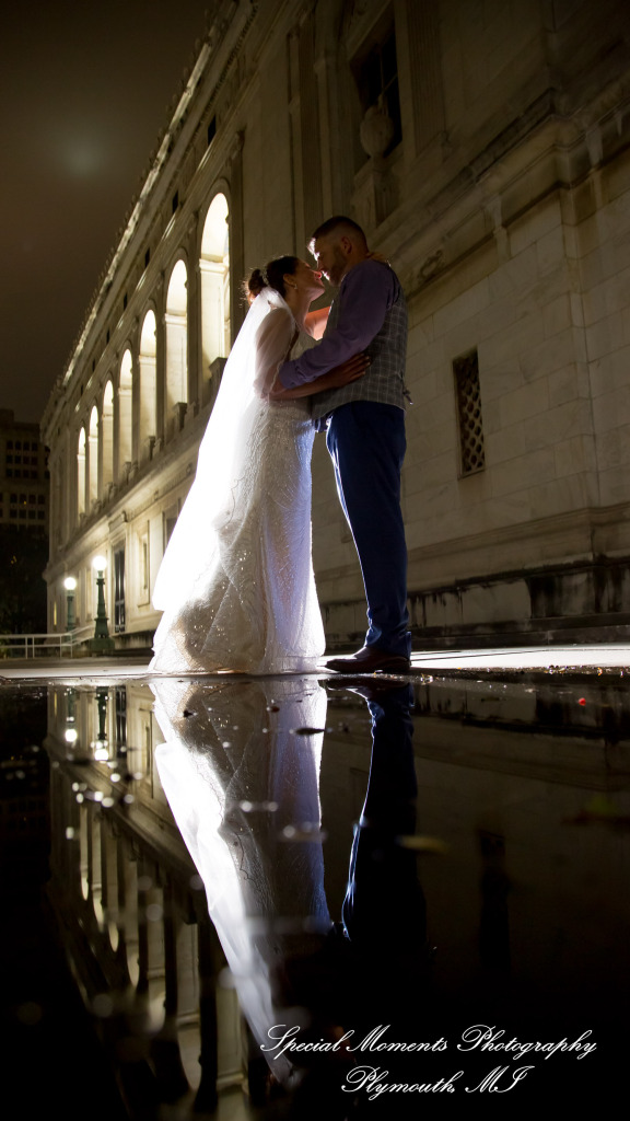 Jennette & Colby at Detroit Historical Museum Detroit MI wedding photograph