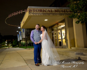 Jennette & Colby at Detroit Historical Museum Detroit MI wedding photograph