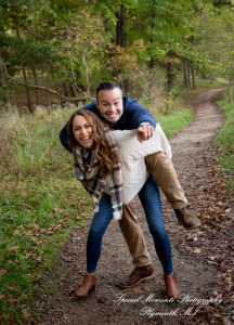 Eric & Melissa at Kensington Metropark Milford MI engagement photography