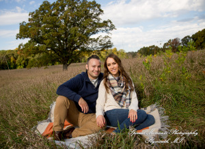 Eric & Melissa at Kensington Metropark Milford MI engagement photography