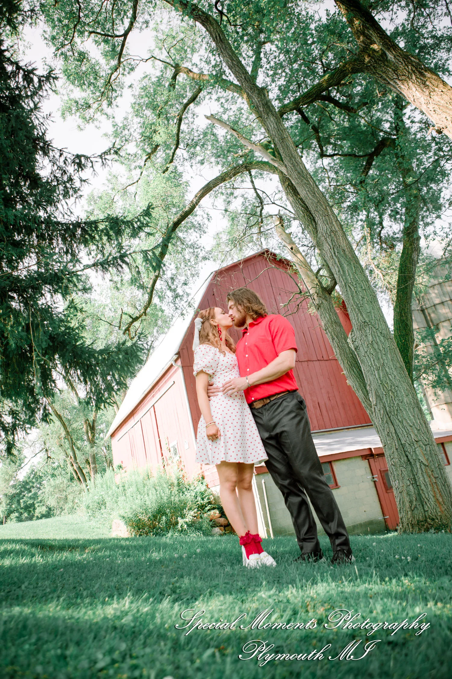 Kira & Seth at Heritage Park Farmington Hills MI engagement photograph