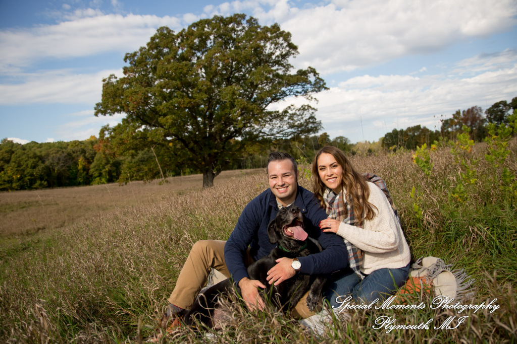 Eric & Melissa at Kensington Metropark Milford MI engagement photography