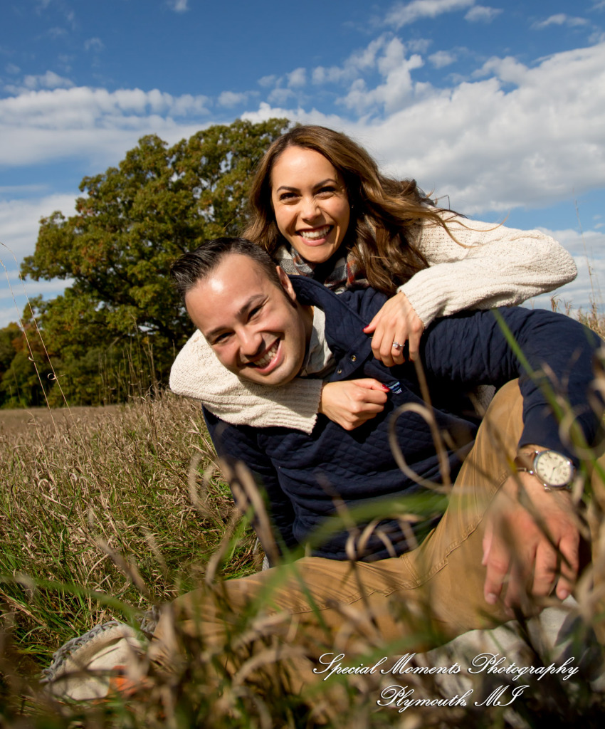 Eric & Melissa at Kensington Metropark Milford MI engagement photography