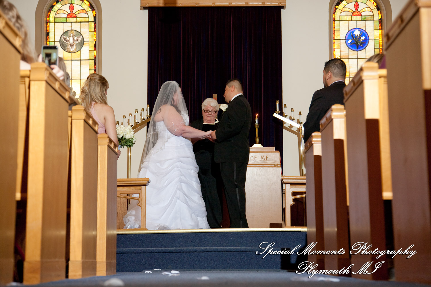 Azalia United Methodist Church Azalia MI wedding photograph