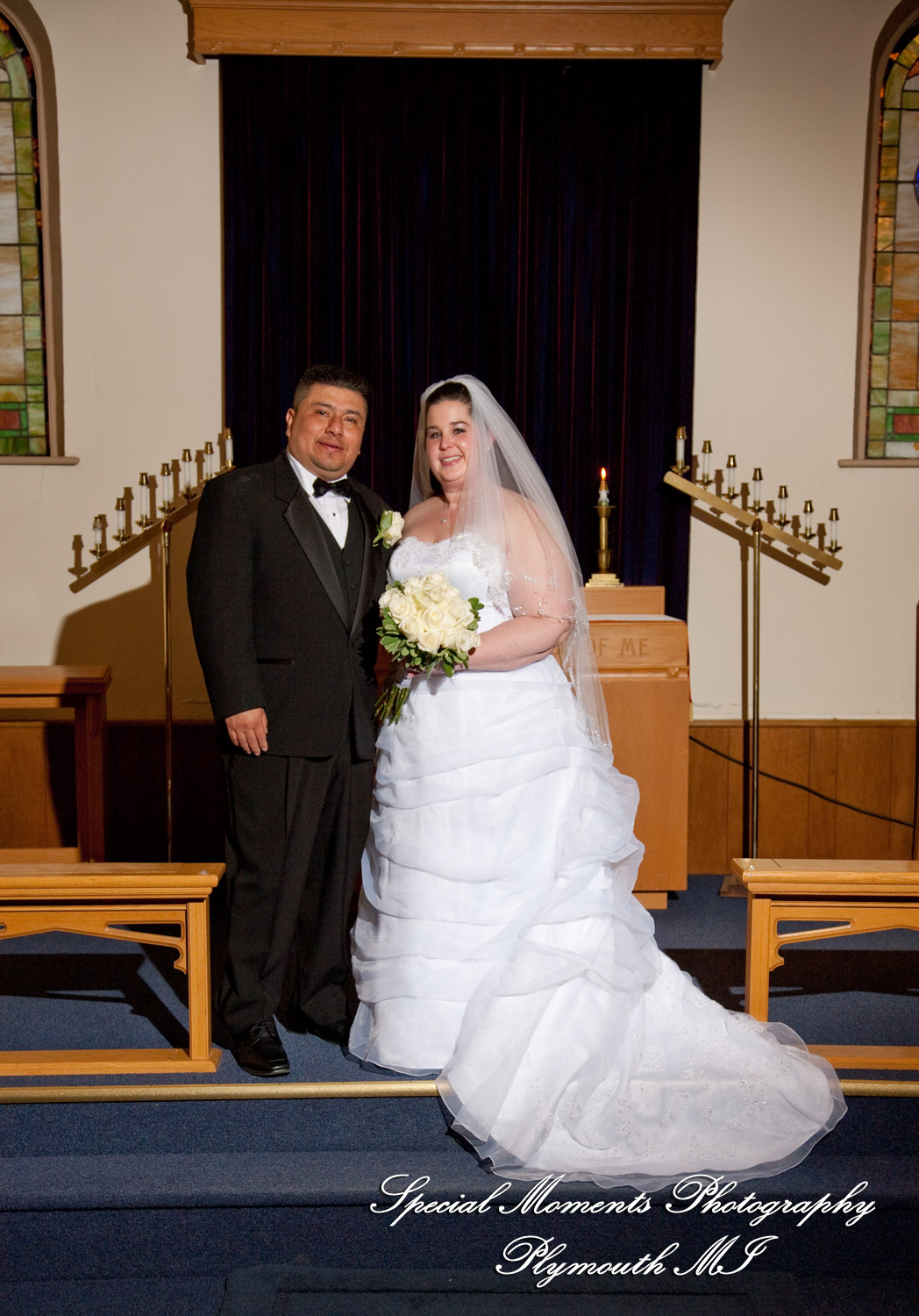 Azalia United Methodist Church Azalia MI wedding photograph