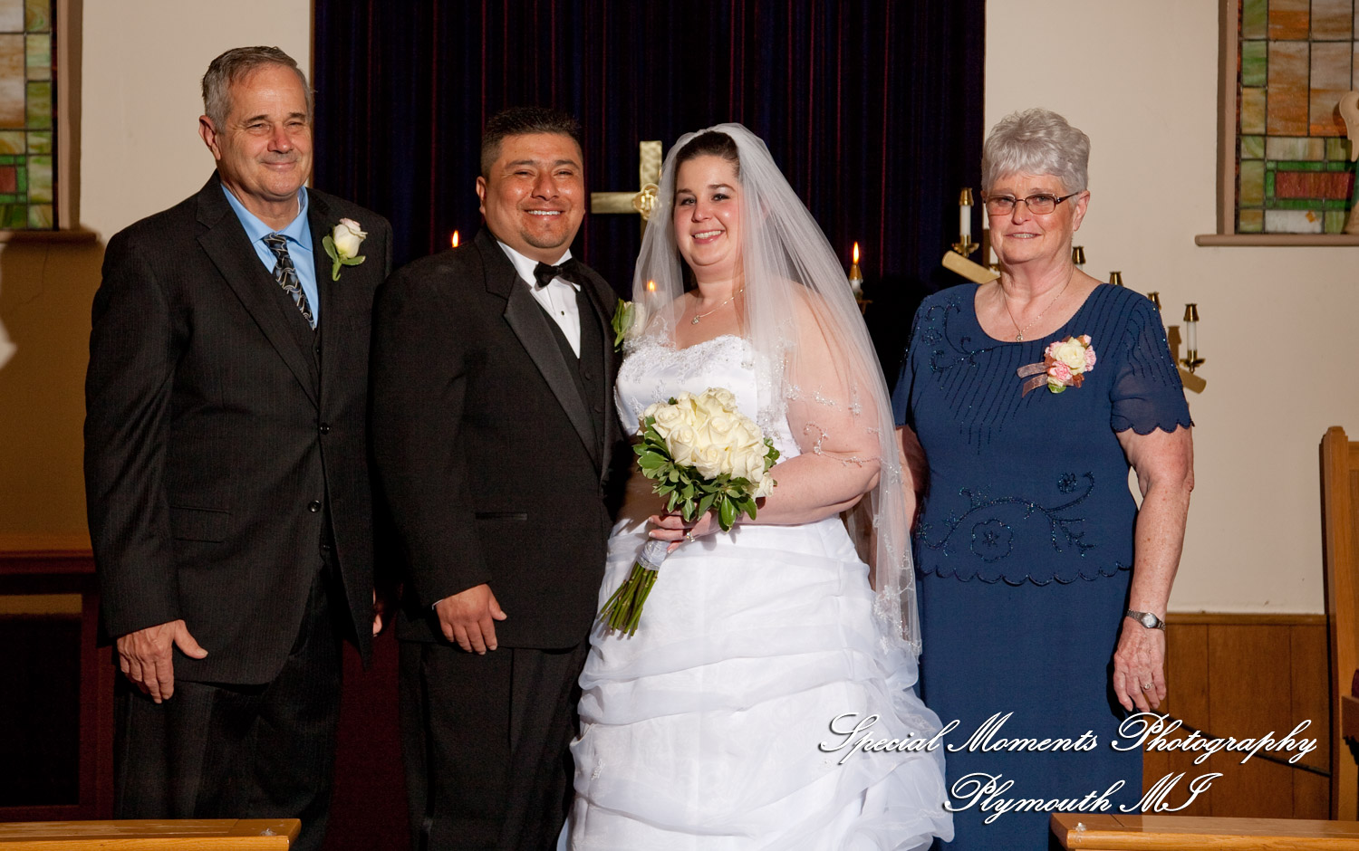 Azalia United Methodist Church Azalia MI wedding photograph