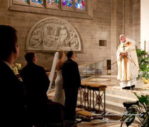 Kelly & Ryan at Blessed Sacrament Cathedral Detroit MI wedding photograph