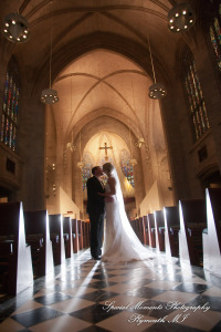 Kelly & Ryan at Blessed Sacrament Cathedral Detroit MI wedding photograph