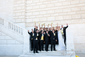 Kelly & Ryan at DIA Detroit MI wedding photograph