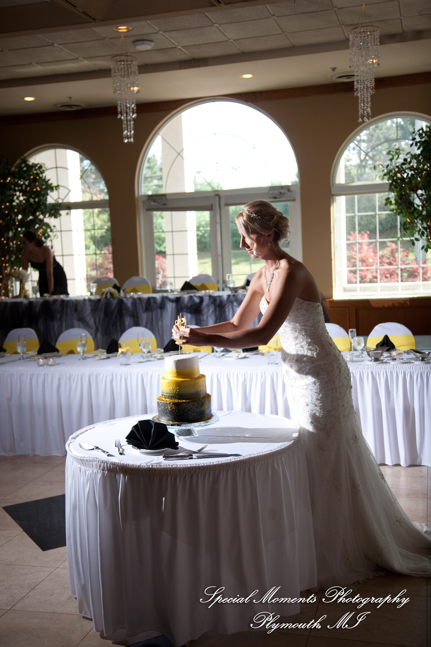 Kelly & Ryan at Italian American Club Livonia MI wedding photograph