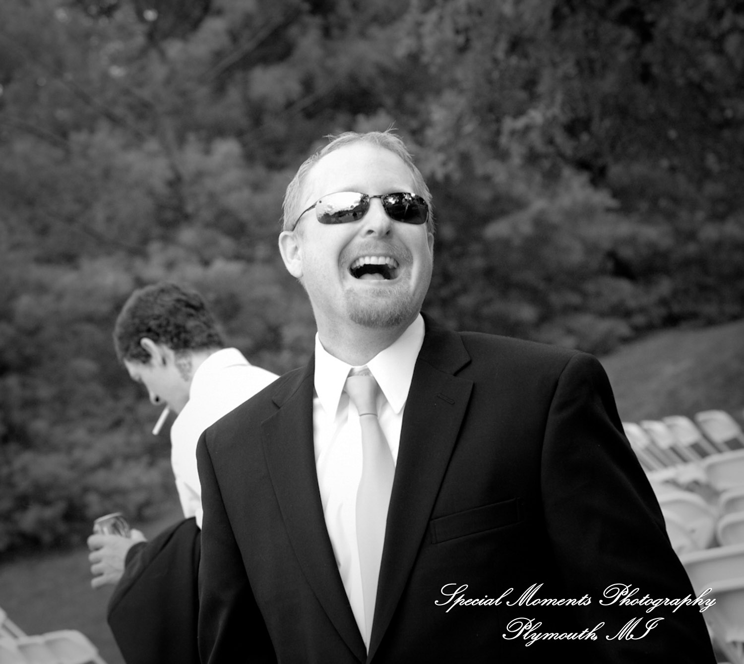 Erica & Jim at home wedding on the Lake in New Hudson MI wedding photograph