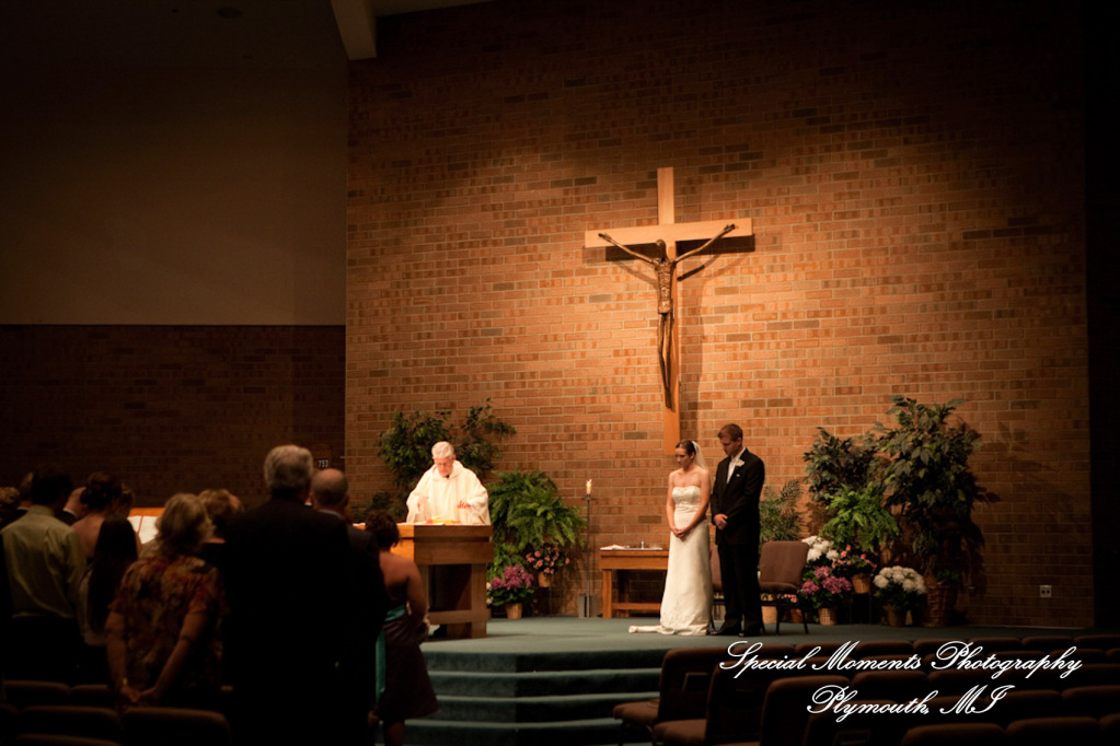 Kathryn & Kyle St. John Neumann Canton MI wedding photograph