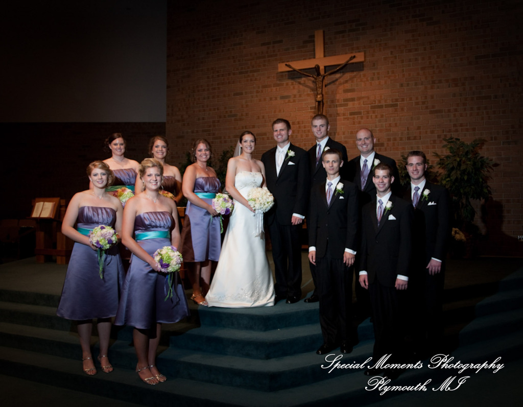 Kathryn & Kyle St. John Neumann Canton MI wedding photograph