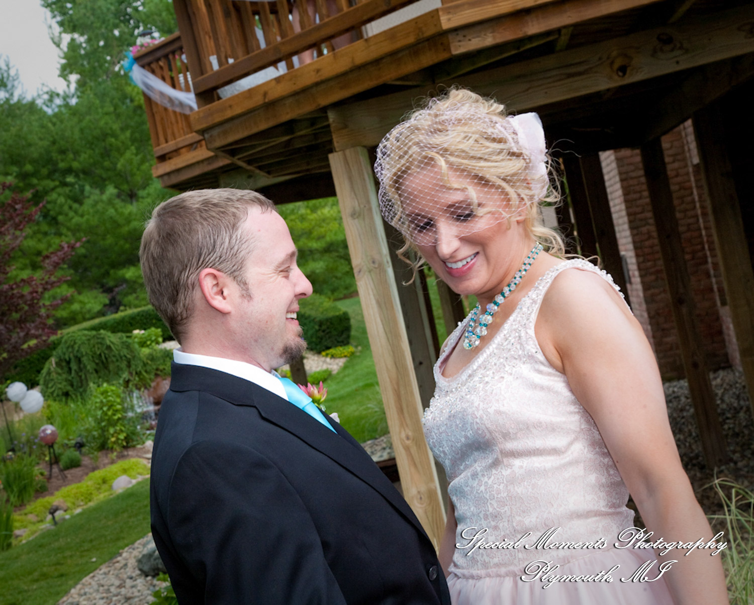 Erica & Jim at home wedding on the Lake in New Hudson MI wedding photograph