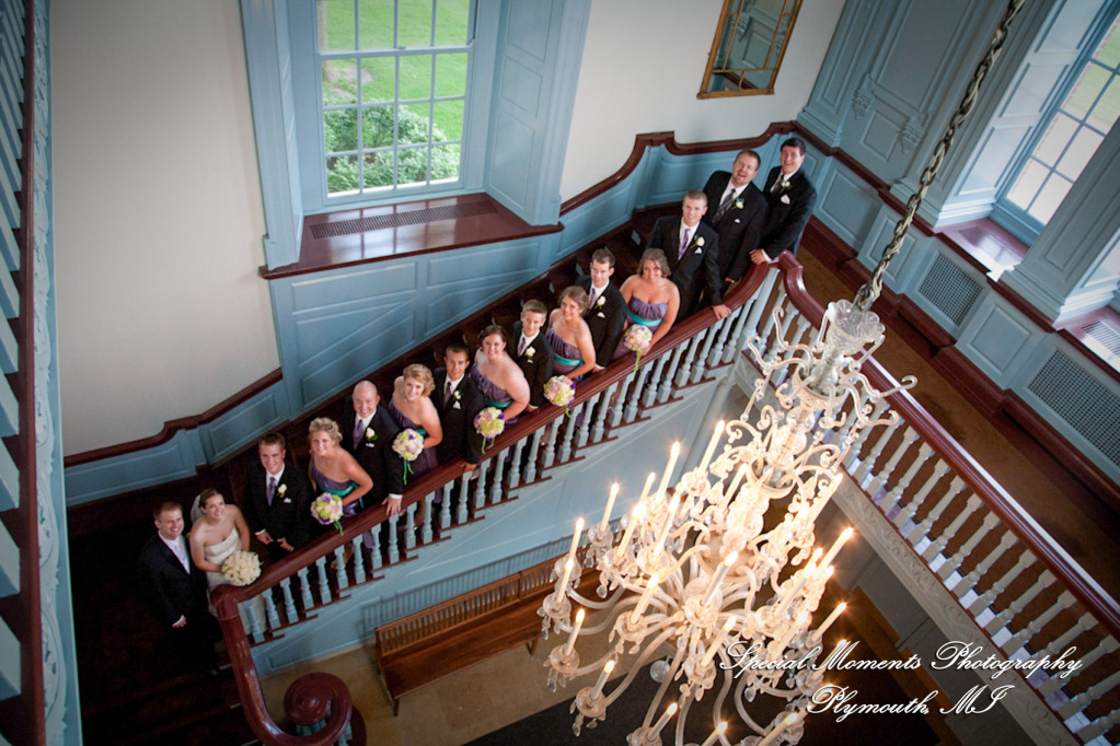 Kathryn & Kyle at Lovett Hall Greenfield Village Dearborn MI wedding photograph