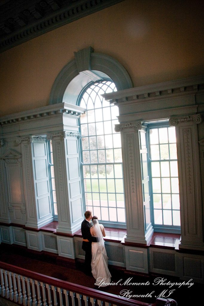 Kathryn & Kyle at Lovett Hall Greenfield Village Dearborn MI wedding photograph